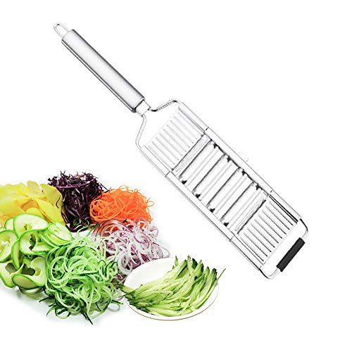 1245/5000 翻译结果 Mehrzweck-Gemüseschneider, Edelstahl-Aktenvernichter mit 3 Ersatzklingen, manueller Gemüseschneider mit flacher Reibe, verstellbares