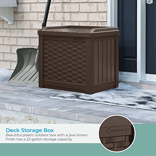 Suncast SSW600J 22 Gallon Small Resin Storage Seat thumb #2