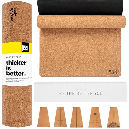 Luxury Cork Yoga Mat - Non Slip, Extra Thick Grip.