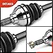 A-Premium CV Axle Shaft Assembly Compatible with Kawasaki Brute Force 650 2006-2009, Brute Force 650 2011-2013, Brute Force 750, Front Left Driver Side, Replace# 59266-0007, 59266-0024