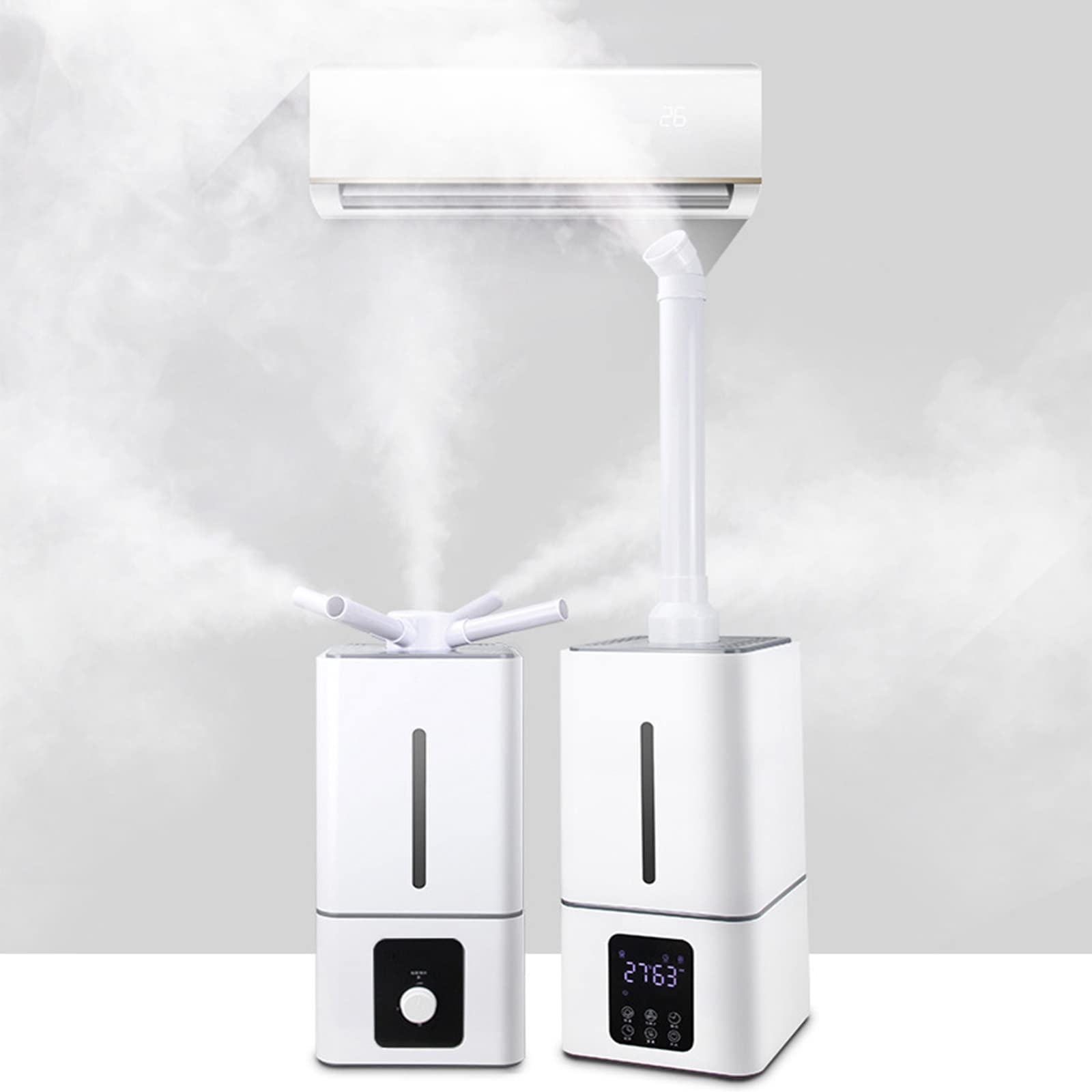 Humidificador de 13 l, de Gran Capacidad y Gran Volumen, con Monitor de Humedad para Habitaciones Grandes y bebés de hasta 60-120 m², Apagado automático.