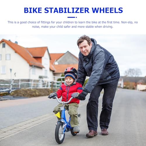 Cabilock Ruedas de Entrenamiento Universales para Bicicleta 12-20 Pulgadas, Azul Pequeñas Ruedas Auxiliares Estabilizadoras, Accesorios Compatibles para Equilibrio y Seguridad miniatura 6