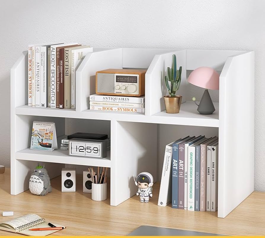 Amazon.co.jp: デスク上置き棚 卓上置き棚 伸縮本立てラック 2段