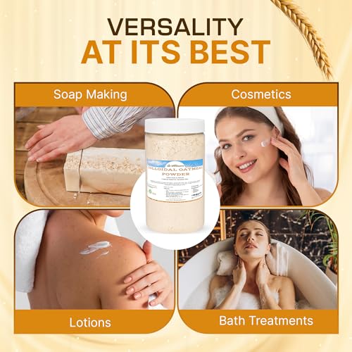 Image of Dirty Treasures Colloidal Oatmeal Bath | Eczema & Itchy Skin Relief | Baby-Safe, 100% Natural, Fragrance-Free | 1 lb (16oz) (Pack of 2)