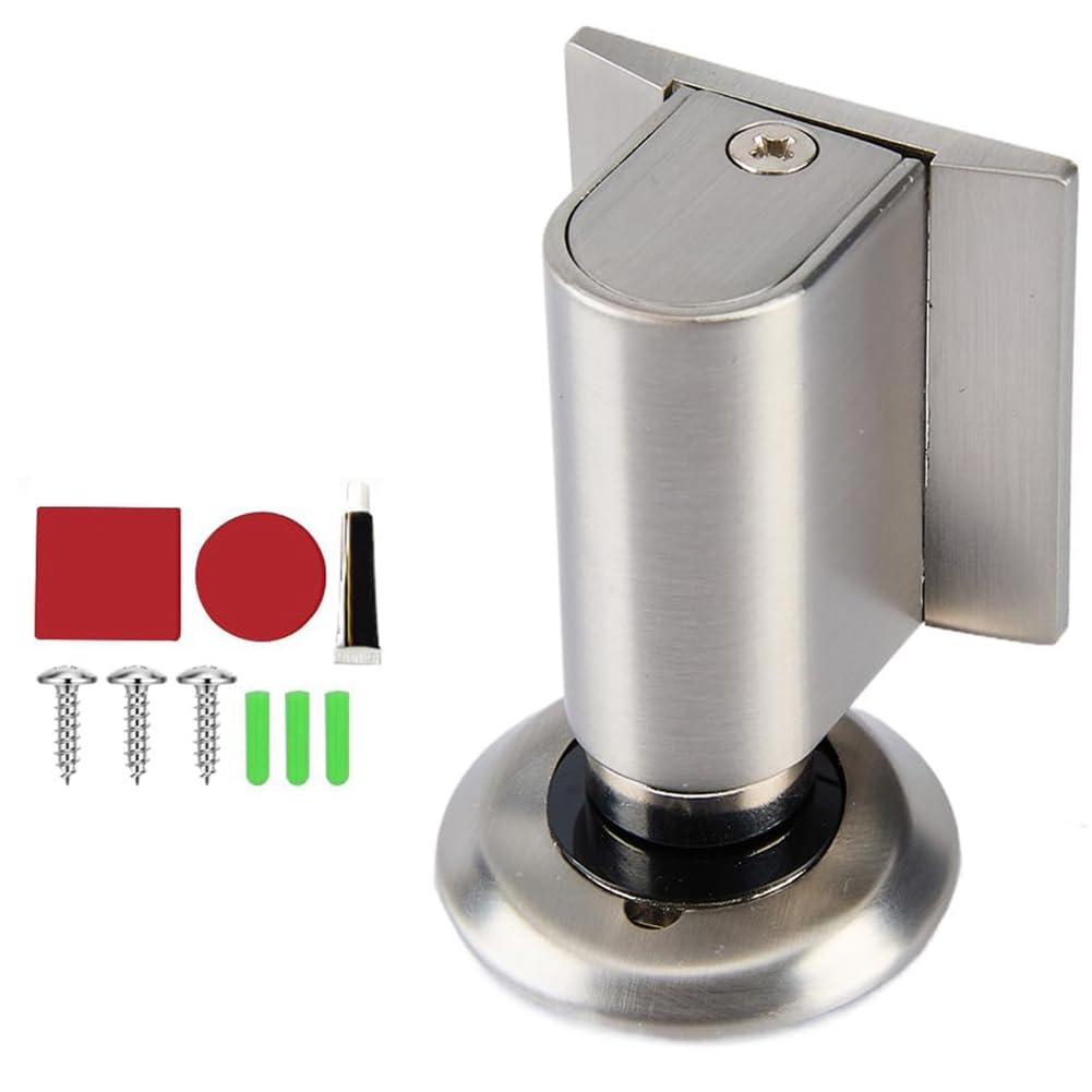 Vjsujehgy No Drill Magnetic Doors Stoppers Door Wedge Stopper for Bottom of Door Doorstop for Inside Door to Keep Doors Open