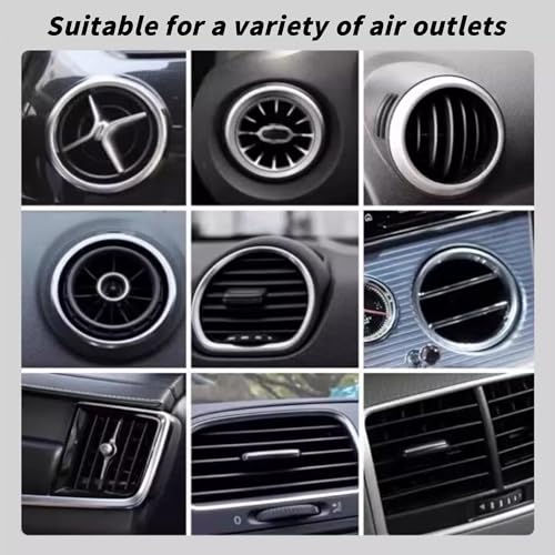 Image of 2 Pack Heart Car Air Vent Clips, Blue