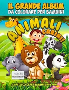 Vedi scheda su Amazon Il grande album da colorare per bambini: Animali Carini! Libri da colorare bambini dai 4 anni