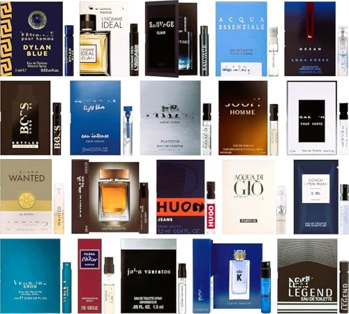 Men's Cologne Top Designer Best Rated Sample Lot - High End Niche Most Popular Fragrance Sampler...