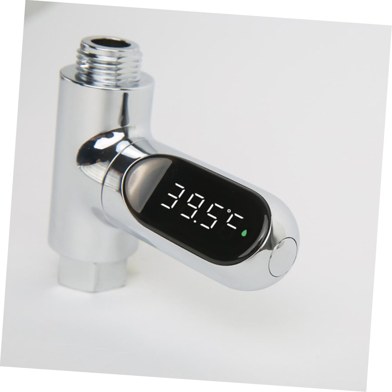 Termómetro Digital de Ducha para Ñiño Pantalla LED Plateado, Medición Precisa 5℃-85℃, Sensor, sin Baterías, Adecuado para Baño Seguro y Cuidado Infantil