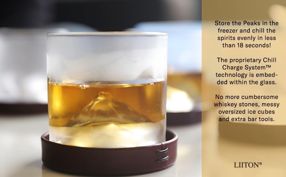 LIITON The Peaks Mountains Crystal Bourbon Whiskey Decanter Gift Set with 4 Old Fashioned Glasses, Premium Luxury Gifts for Men, Vodka, Scotch, Liquor, 1,000 ML - Image 7