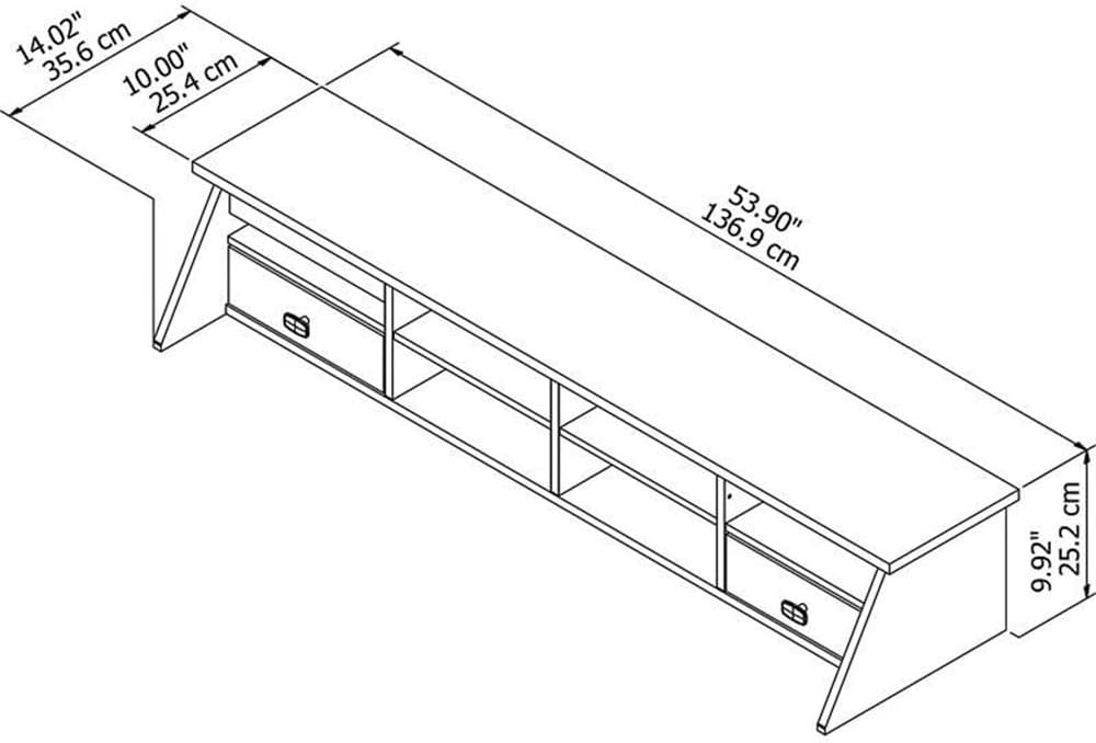 Bush Home Broadview Desktop Organizer in Pure White