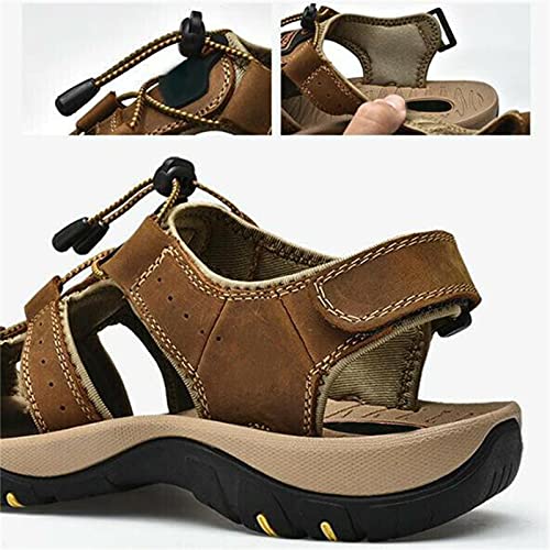 Black Hiking Sandals for Men Fashion Close Toe Summer Sandal Casual Lightweight Footwear Fishing Travel Shoes3