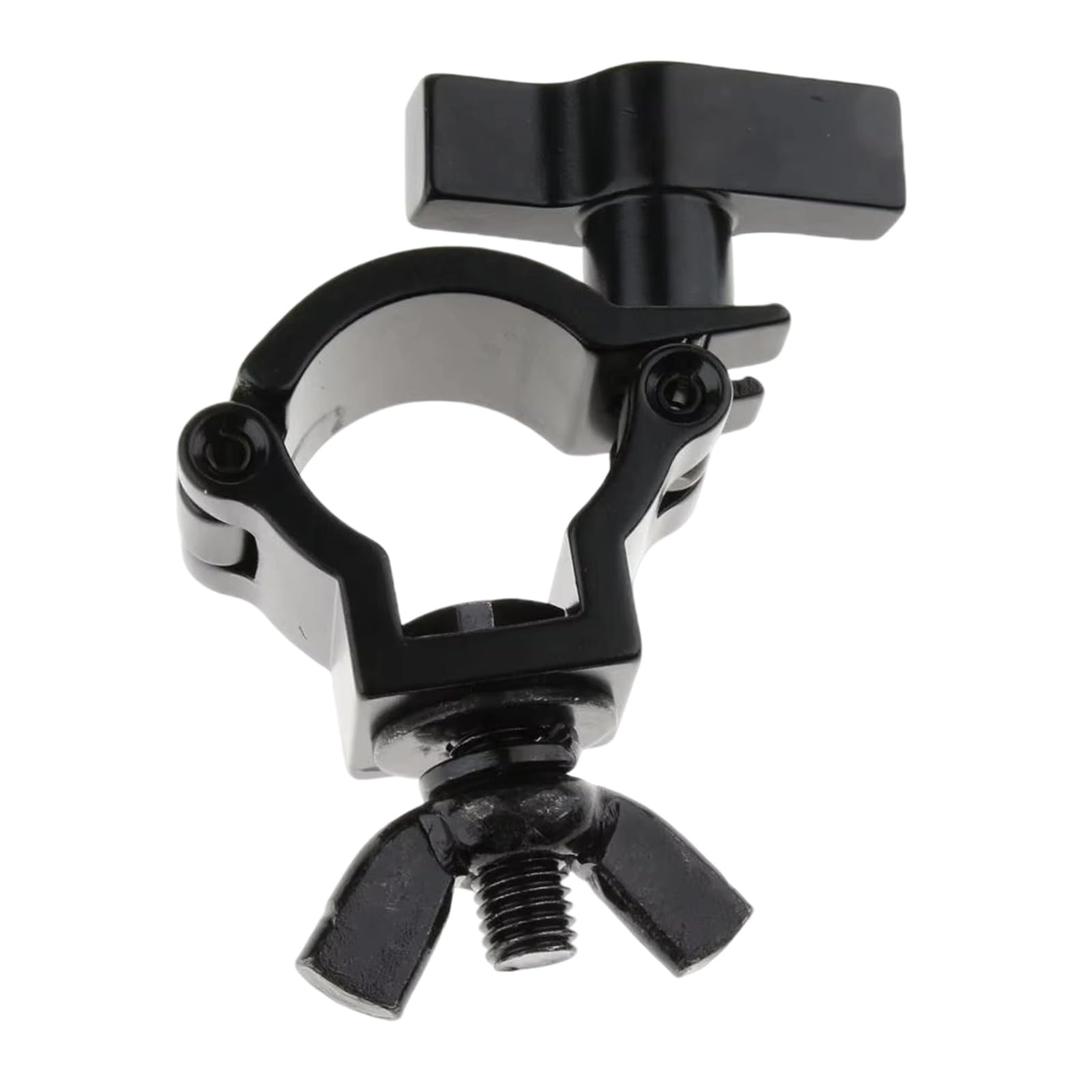 Antislip Pad Integrated Stage Equipment Clamp 25 30mm Tube Capacity Aluminum Alloys for Dynamic Setups Adjustable Lighting Hook Clip