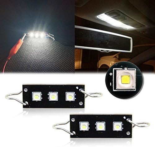 2pcs C-REE Rigid TWISTED Loop Festoon LED Bulbs Car Interior Lights 1.73" 44mm 43mm 561