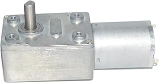 ELLANA Turbine Speed GY370 6v Brushed Electric Low RPM Dc Motor, Dc Small Electric Motor, JDouble Output Shaft Screw with self-Locking Worm controllable (Size : 18rpm, Color : 12V)