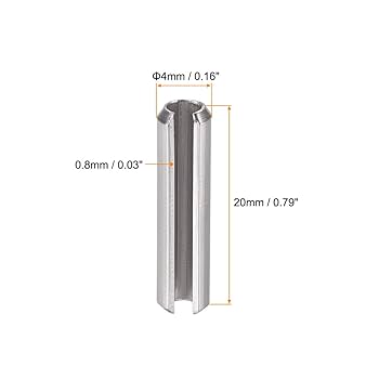 4mm X 20mm - Roll Pins ISO 8750 -A1 Stainless Steel | Vital Parts
