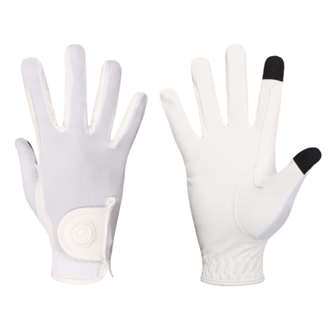 eGlove - eQUEST GripPro X-LITE Reithandschuhe - Leichtes, atmungsaktives, griffiges, rutschfestes Material - Komfort-Netzrücken - Touchscreen-Handschuhe