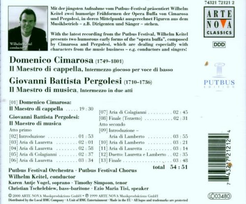 Miniatura 2 de Cimarosa El Maestro Di CappellaPergolesi El Maestro Di Música