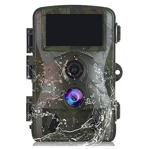 Vmotal Trail Camera Game Camera Hunting Scouting 4K Video/20MP Image Wildlife Monitoring 120° Detecting Range Motion Activated Night Vision 3 Infrared Sensors 0.2s Trigger Speed 2.4'' Waterproof H6P