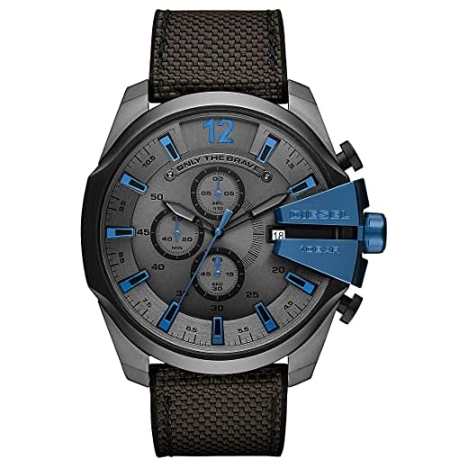 Diesel Reloj Cronógrafo para Hombre de Cuarzo con Correa en Nailon DZ4500