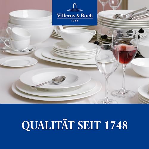 Villeroy & Boch – Royal Frühstücksteller 22 Cm Durchmesser, Spülmaschinenfest, Mikrowellensicher, Schönes Geschirr, Teller Weiß Keramik, Dessertteller, Kuchenteller, Essteller, Premium Porzellan