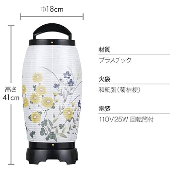 Amazon｜仏壇屋 滝田商店 盆提灯 盆ちょうちん ミニ 回転行灯