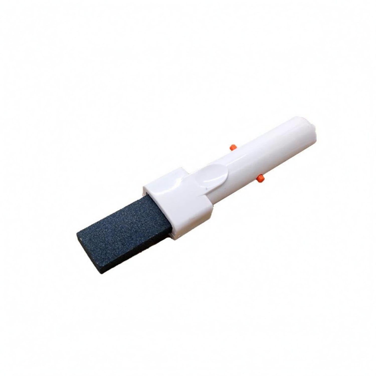 White ABS V-Shaped Clip Pool Cleaner Orange Accents Pool Tile Pumice Stone Handheld Pumice Cleaning Block Compact, K-133-image-7