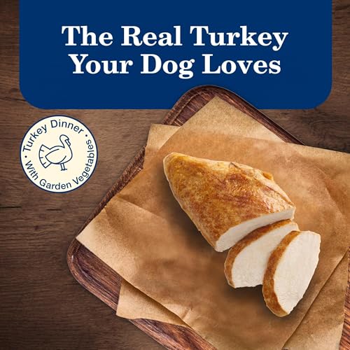 Image of Blue Buffalo Homestyle Recipe Turkey Senior Wet Dog Food, 12.5 oz, 12 ct