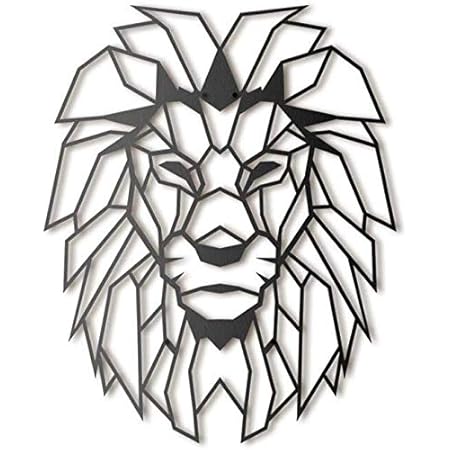 Bekata Decoracion De Pared De Metal De Cabeza De Leon Africano Para Decoracion De Pared De Metal Para El Hogar Oficina Sala De Estar Dormitorio Tamano Mediano 71 Cm X 87 Cm