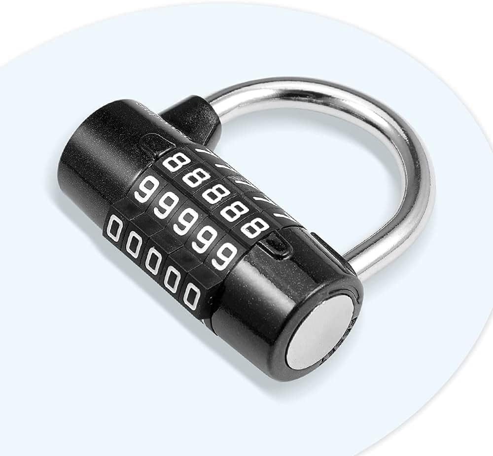 Kłódka na hasło 4 Digit Password Lock 2pack Outdoor Waterproof Set Your Own for Sports Combination