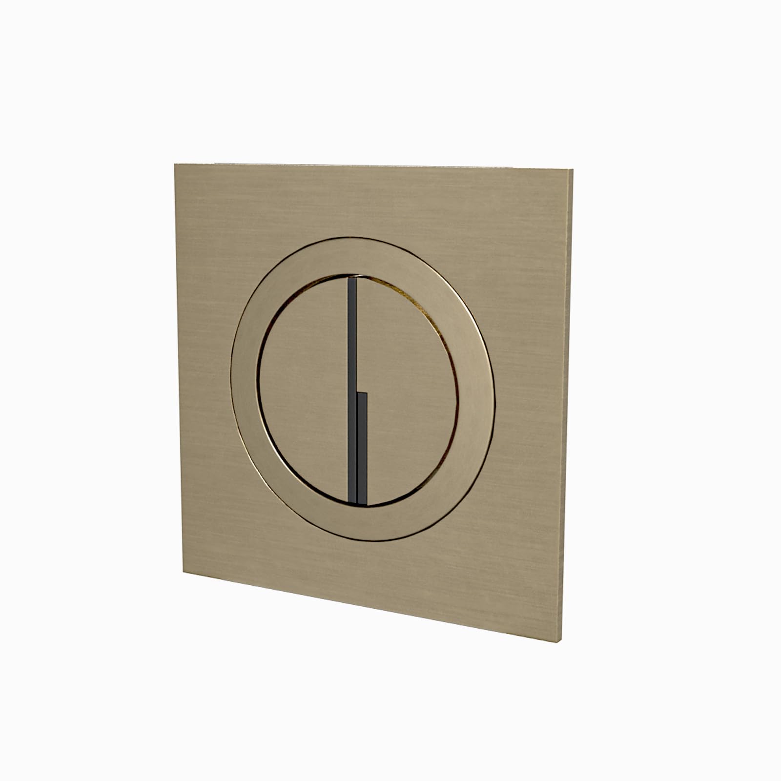 Nes Home Brushed Brass Round Wc Push Button