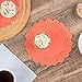 Restaurantware Paper Doilies 100 Pack of 8 Inch Lace Disposable Table Decor Red Round Shape Decorative Presentation