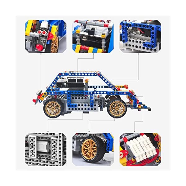OSOYOO Model-T Building Block Robot Car Kit for Arduino Stem Educational Robotic Programming Project with App Remote… - Imagen 8