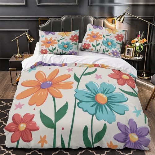 Housse de couette microfibre 135x200 pour lit simple adolescent - 2