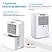 30 Pint Dehumidifier for Home Bedroom/Kitchen/Living Room/Bathroom, Compact Electric Dehumidifiers for Quiet & Efficient Intelligent Humidity Control on Small/Medium Rooms up to 1000 sq ft with