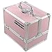 Dynasun Beauté Vanité Cas avec Deux Clés, 22 cm Longueur x 17 cm Largeur x 18 cm Hauteur, Rose Bonbon