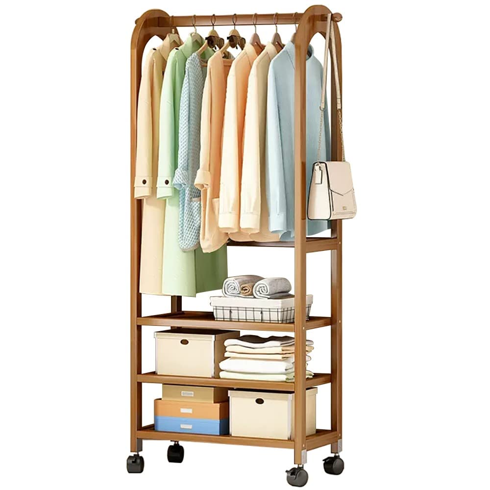 Portemanteau en bambou pour en finir avec le désordre des vêtements et chaussures