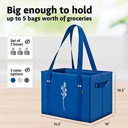 Green Bulldog Reusable Grocery Bags Heavy Duty, Foldable, Space
