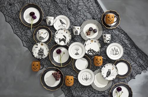 Image of Lenox Haunted Halloween 4-Piece Accent Plates, Appetizer Plate Set for 4