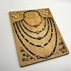 NOAVAOL Bamboo Bead Board for Jewelry Making, Combi Beading Tray Design Mat for Necklaces, DIY Small Jewelry Design Board