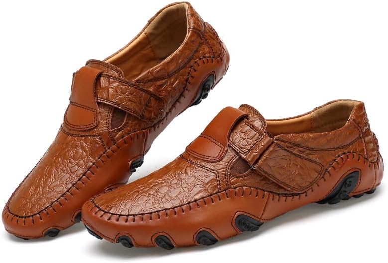 Mens Driving Casual Formal Hasp Dress Shoes Plus Size