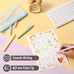 Mr. Pen Retractable Gel Pens, 10 Pack, Pastel Color Ink, Fine Point 0.7mm, Retractable, Cute Pens, Gel Ink Pens, Aesthetic Pens for Journaling | Fast Dry, Smooth Writing, Cute Pens for Drawing, Writing Planner and School Supplies