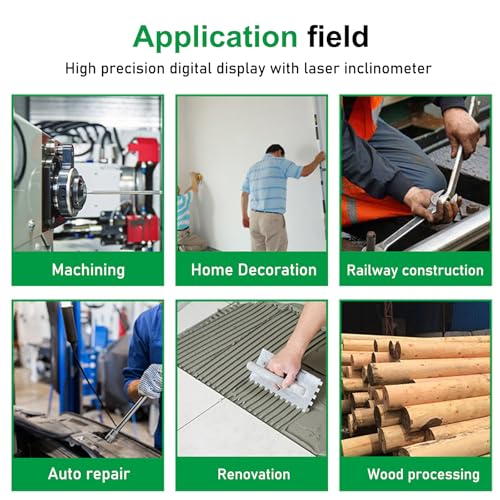 Digitaler Winkelmesser Neigungsmesser, Dual Wasserwaage, Wasserwaage mit LCD Display, Dual Axis Level Box mit Type-C Schnittstelle, Winkelmesser Digital für Holzarbeiten Bau Dekoration DIY