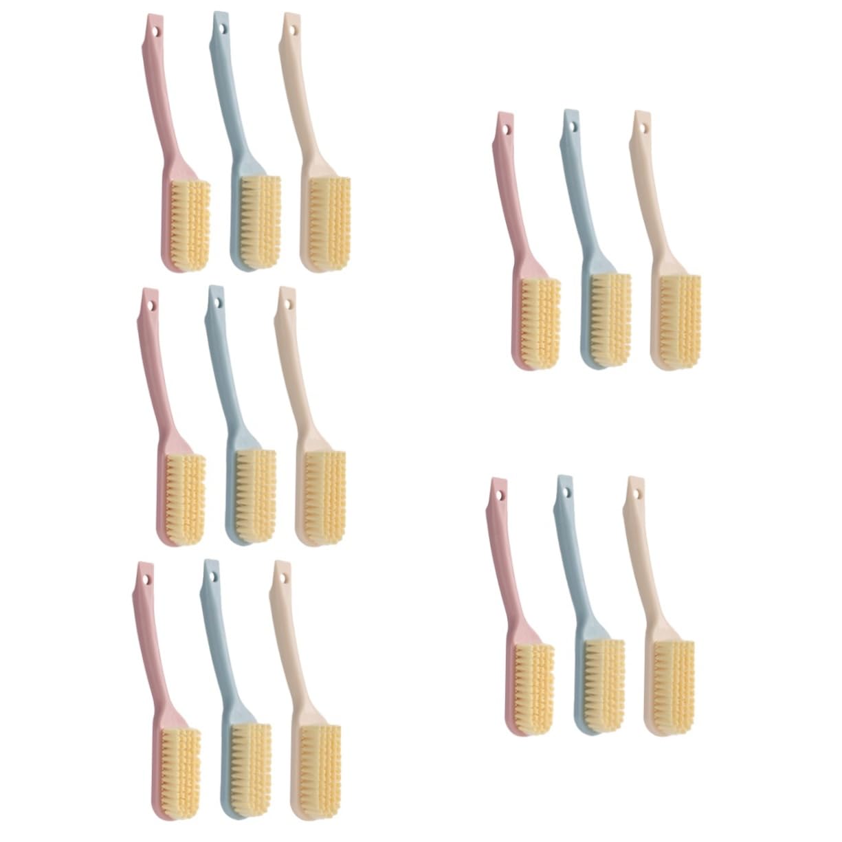 Healeved 5 Series Cepillo para Zapatos Cepillo para Fregar Zapatos para Limpiar De Gamuza Dura para Fregar Zapatillas para Limpiar 3 Piezas x 5