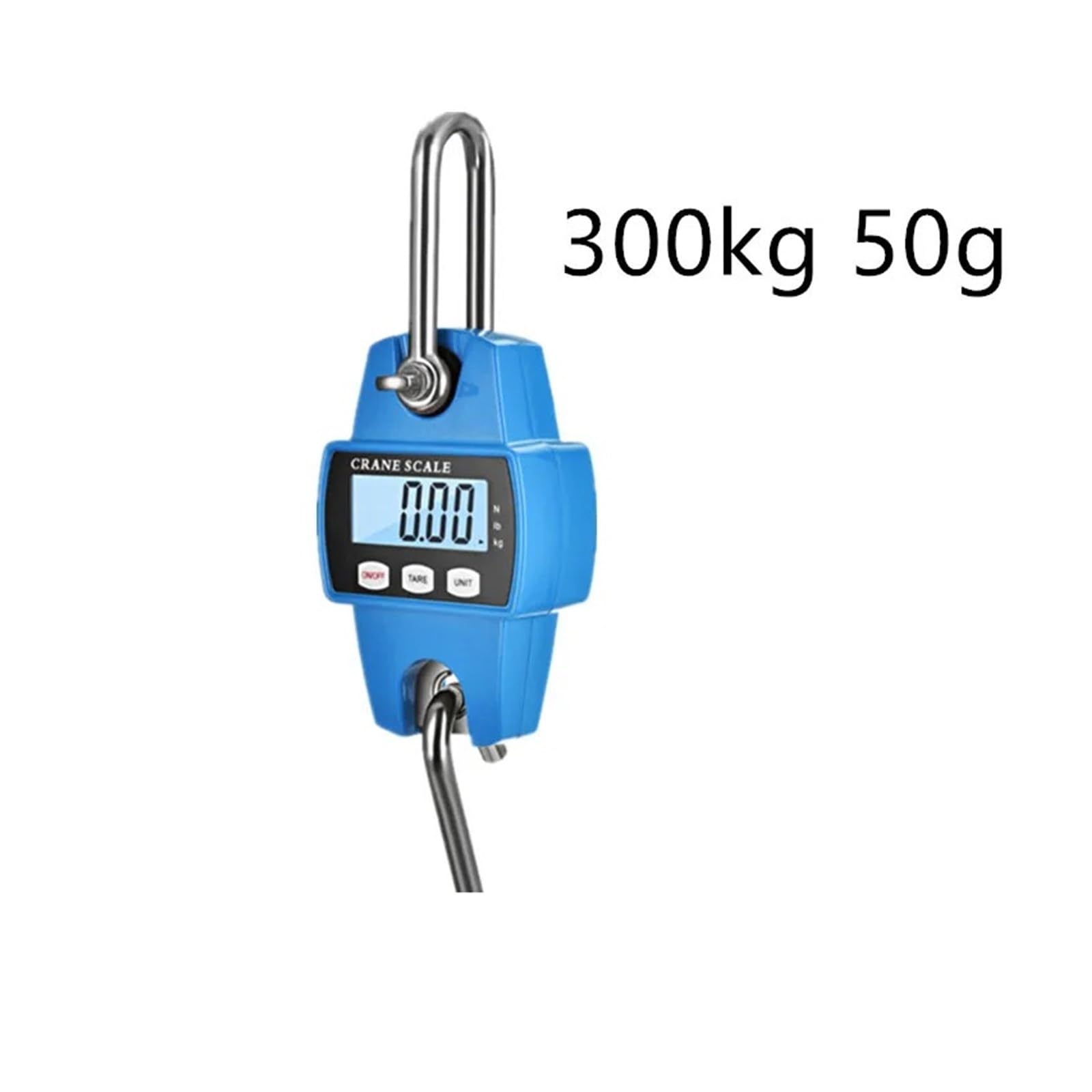 Wiszące wagi, Waga dźwigowa, waga bagażowa LCD, wytrzymała, waga hakowa, przenośna, ze stali nierdzewnej(Blauw)