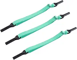 Pacote com três retentores de óculos funcionais em cores diferentes