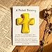 Christmas Gifts A Pocket Blessing Baseball Cross Edition,Includes A Gift Card and A Cross-Shaped Baseball Pocket Hug, Perfect As A Gift for Baseball Enthusiasts, Christian Fans(Yellow,1PC)