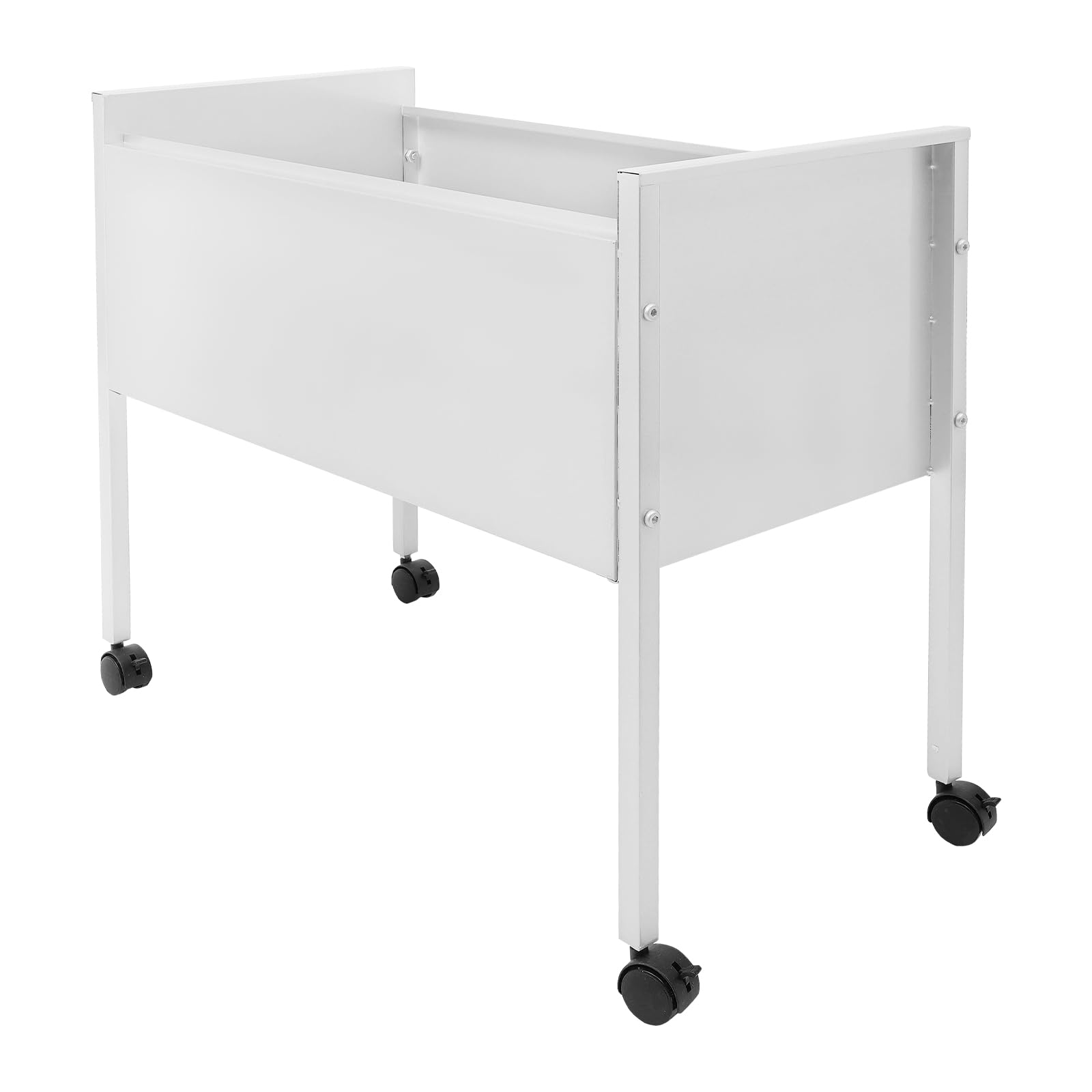 Aktenordner mit Rädern Rollbarer Aktenschrank für Hängemappen für Büros Konferenzräume Arbeitszimmer Silber 70 * 37 * 60cm