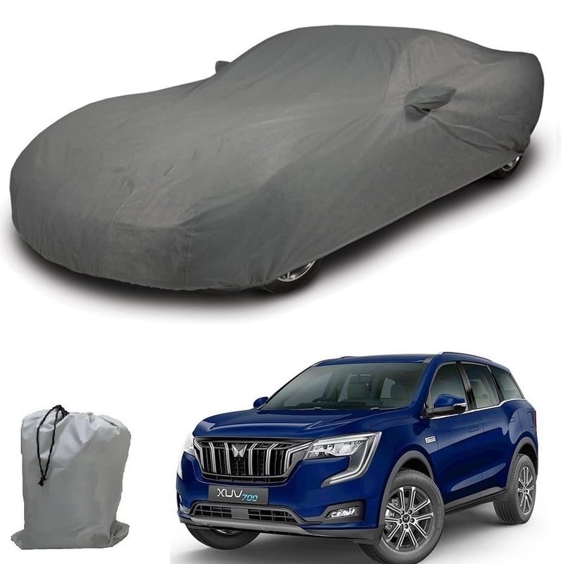 Image of ARCUATE Triple Layer Custom fit Car Body Cover for Mahindra XUV 700 |Top Layer Dustrproof | Middle Layer Waterproof | Bottom Layer Scratch Protection | Outdoor Indoor Fabric