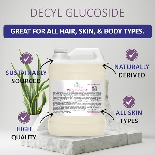 Image of Cocojojo Decyl Glucoside Natural Surfactant - Surfactants for Soap Making, Lauryl Glucoside, DIY Shower Gel, Skin Care, Body and Face Wash, Plant Derived, Natural - 1 Gallon (Pack of 1)
